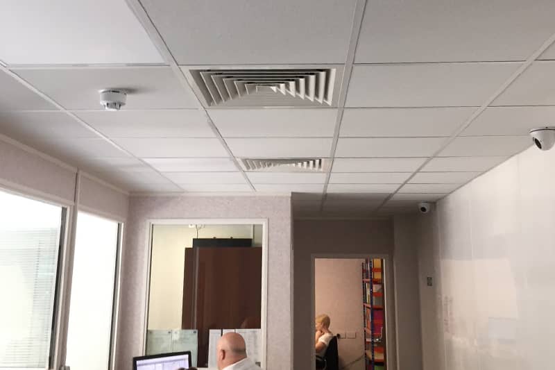 Ducted Mitsubishi System fitted in an office.
