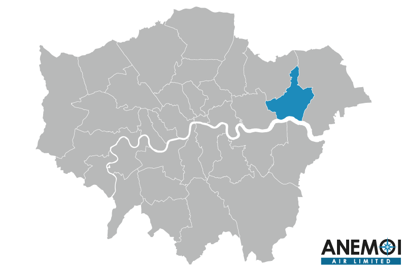 Greater London map with the London Borough of Barking and Dagenham highlighted.