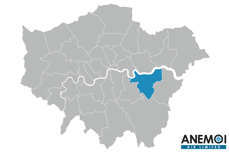 Greater London map with the Royal Borough of Greenwich highlighted.