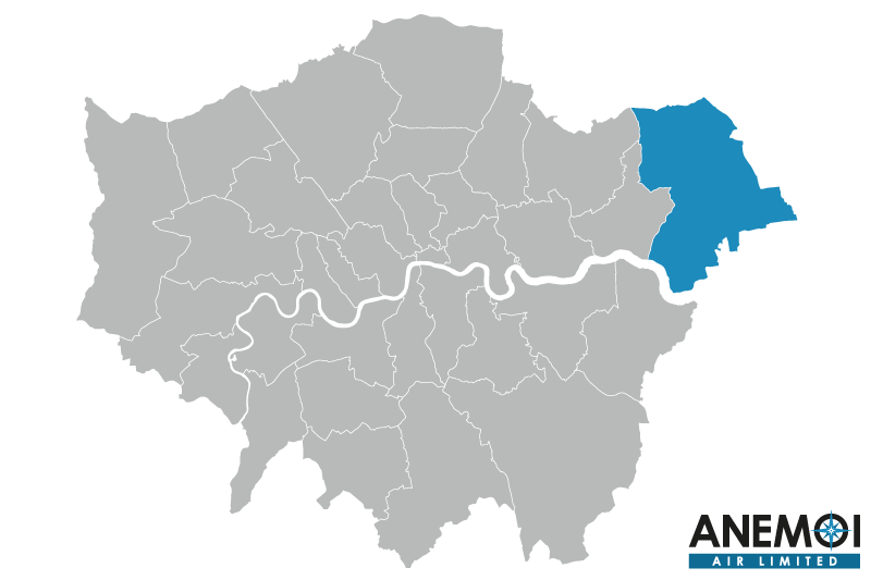 Greater London map with the London Borough of Havering highlighted.