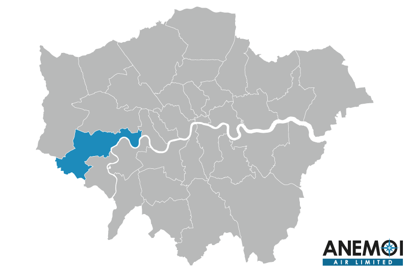 Greater London map with the London Borough of Hounslow highlighted.