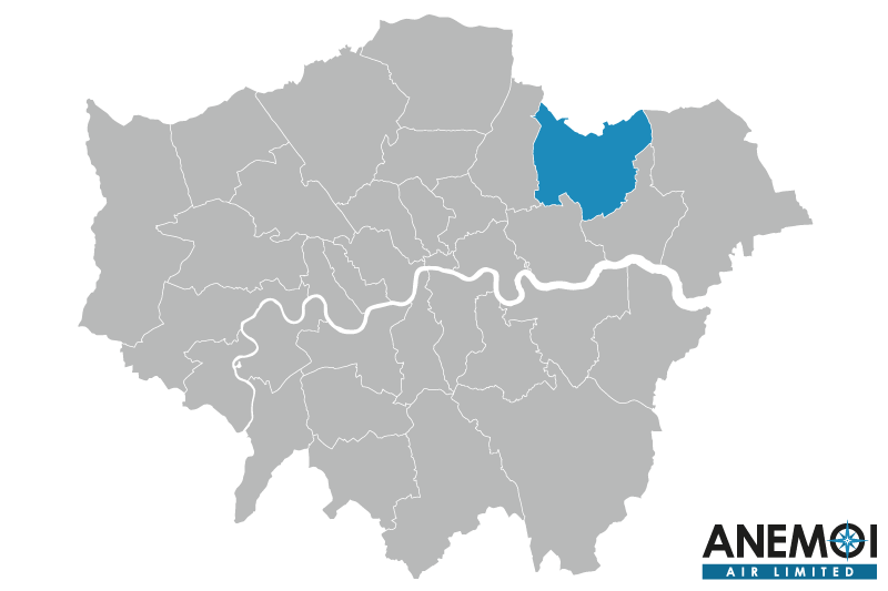 Greater London map with the London Borough of Redbridge highlighted.
