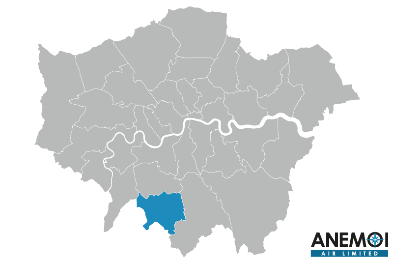 Greater London map with the London Borough of Sutton highlighted.
