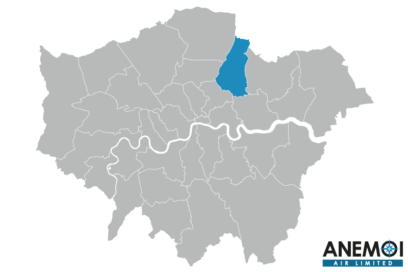 Greater London map with the London Borough of Waltham Forest highlighted.