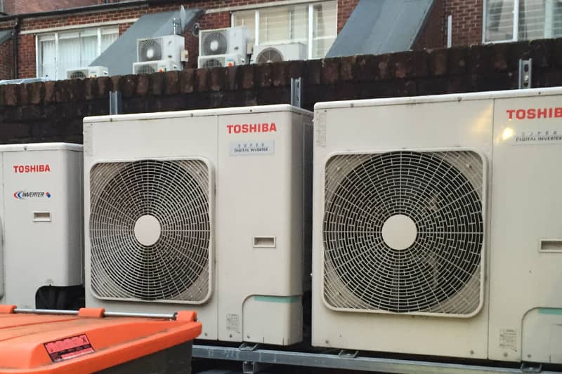 Toshiba external air conditioning intervers.